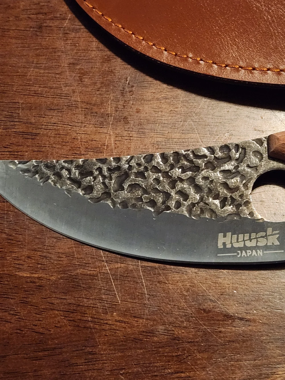 Huusk Japanese Chef 6” Blade With Leather Case Knife Stainless Steel